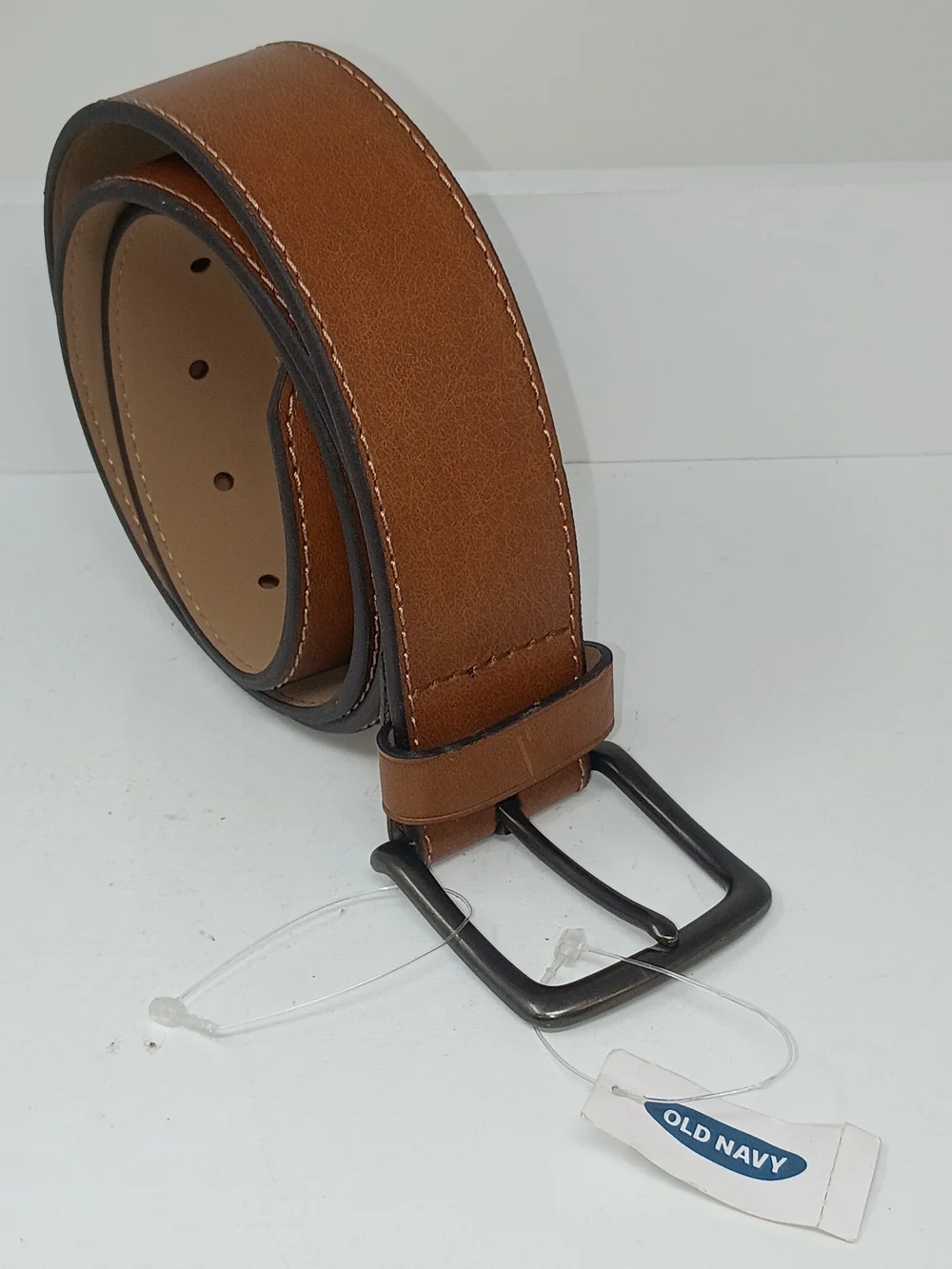 Old Navy Men's Classic Tan Leather Belt